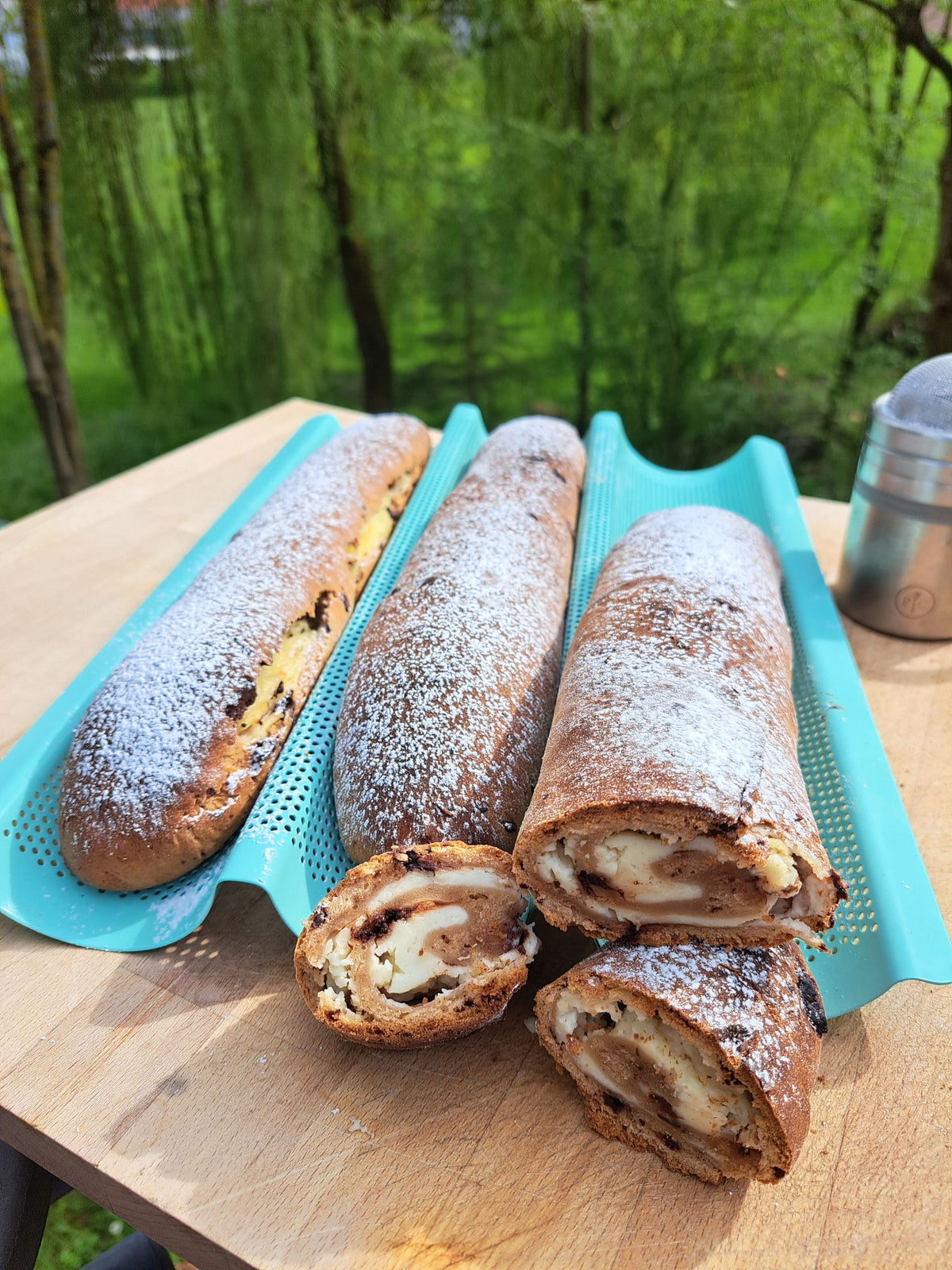 Süße Schoko-Vanille-Baguettes