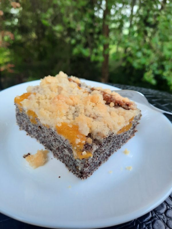 sommerliche Mohn-Quark-Schnitte