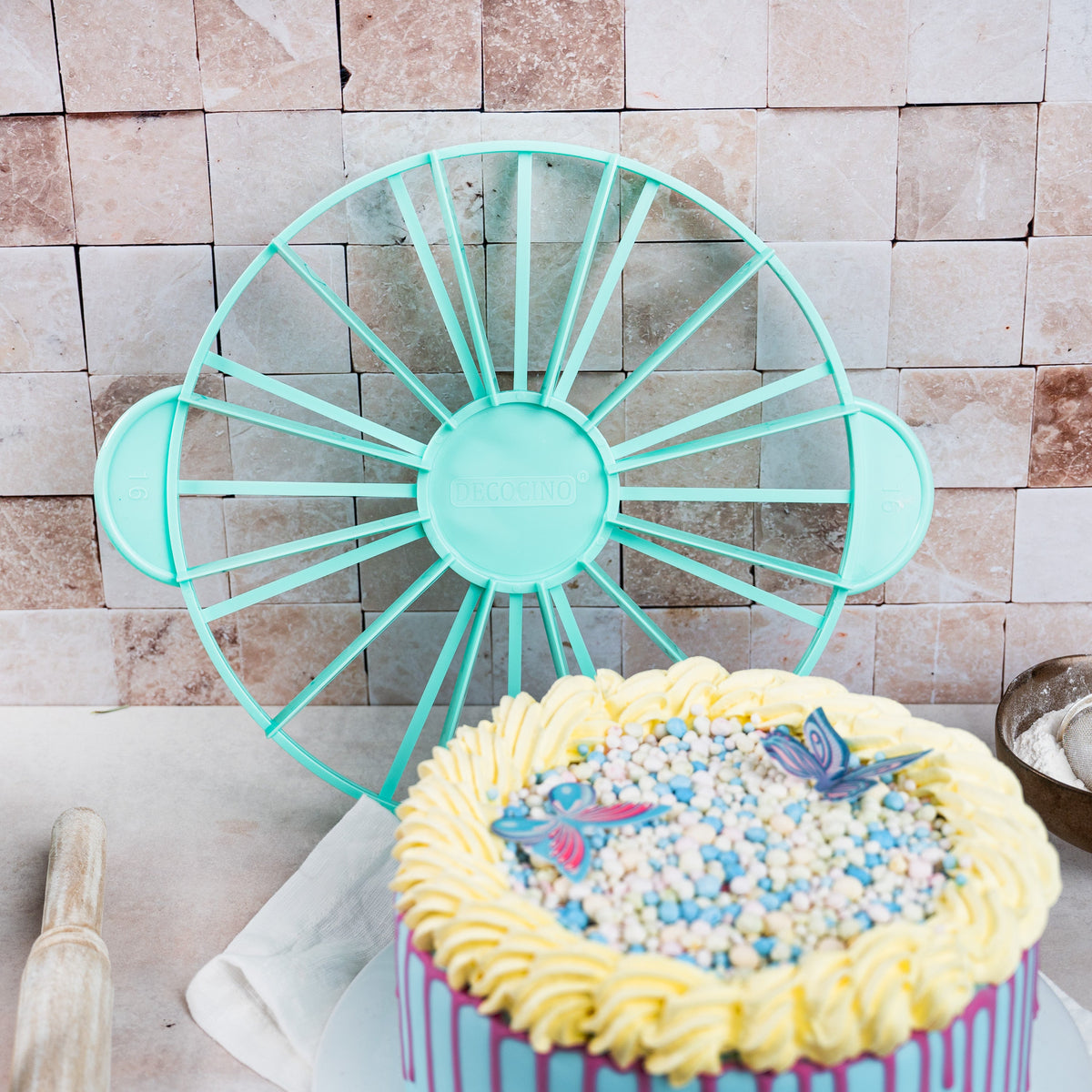 SET: Springform Mint Edition (Ø 28cm) + Torteneinteiler + Tortenretter