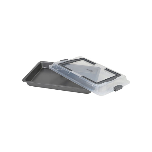 Backblech mit Transporthaube (41,8x28,5x4cm)