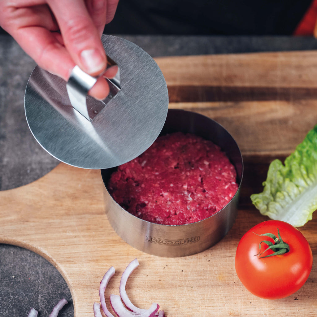 Speisering mit Hack für Burger