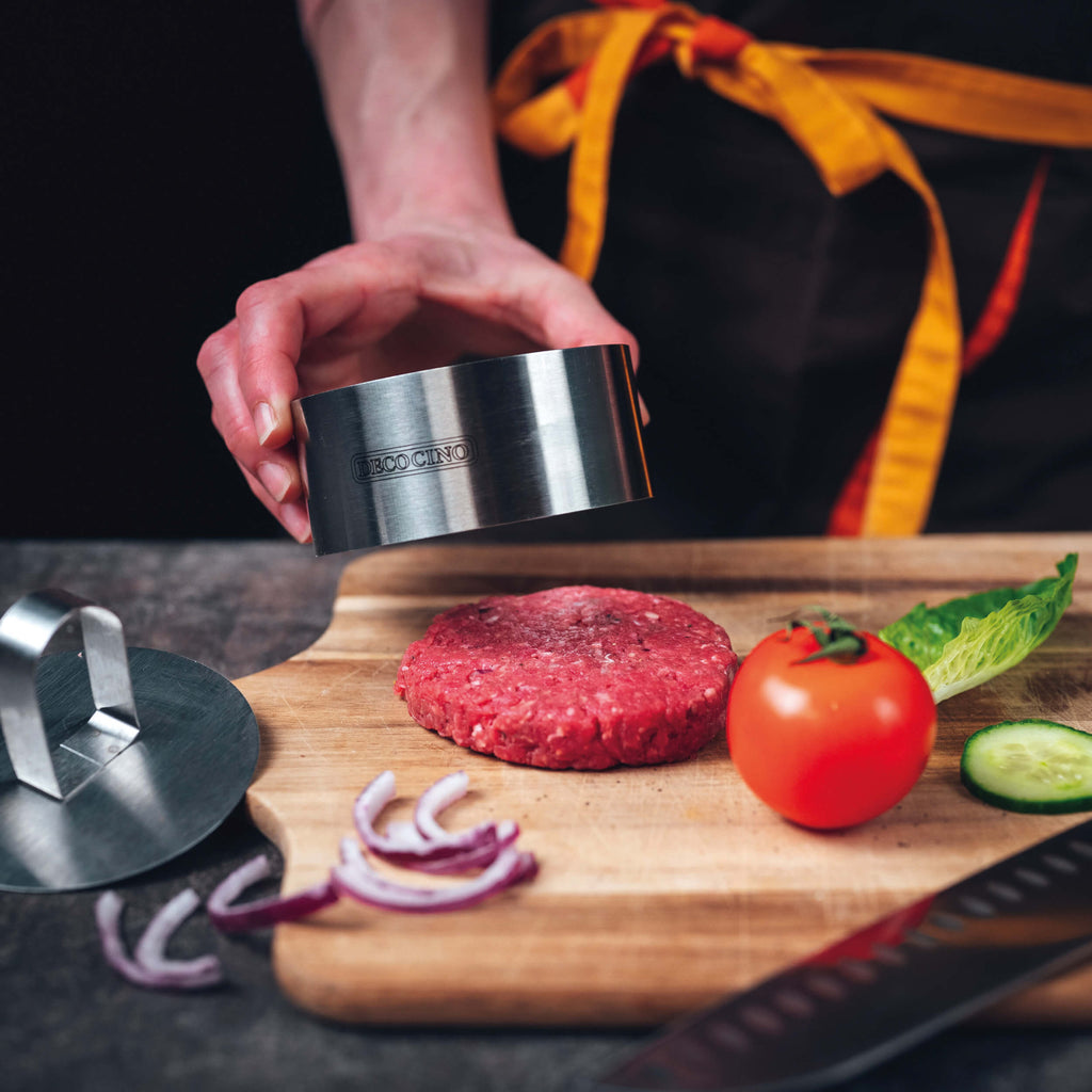 Speisering mit Hack für Burger 