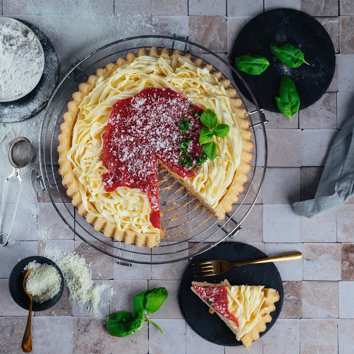 Buttercreme zum Anrühren Spaghettieistorte